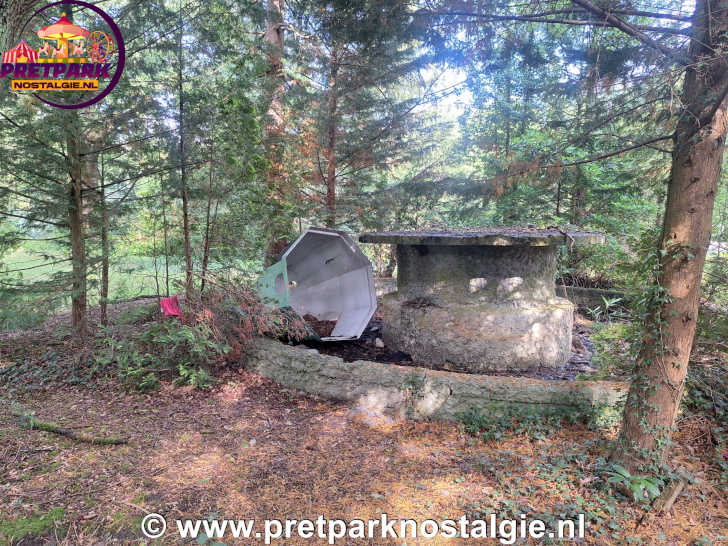 Waarschijnlijk de restanten van een fontein Waarschijnlijk de restanten van een fontein