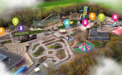 De locaties van de nieuwe attracties in Duinen Zathe